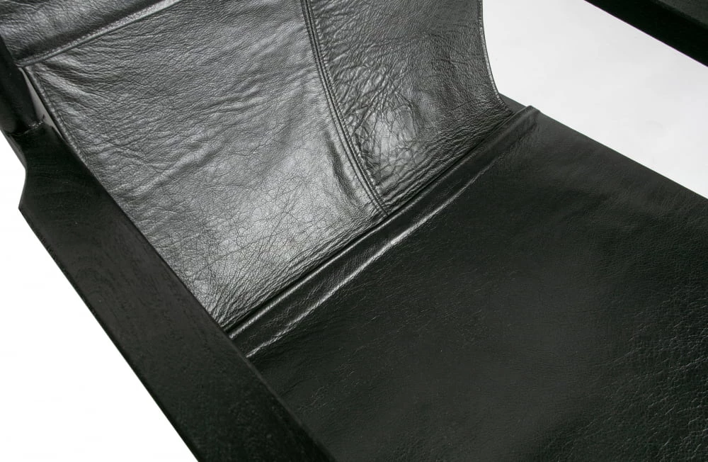 Fotel skórzany czarny Chill