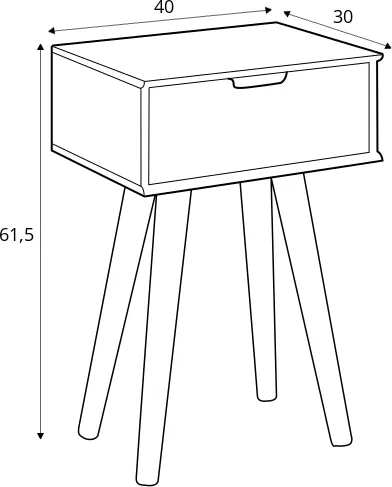 Szafka nocna Mitra