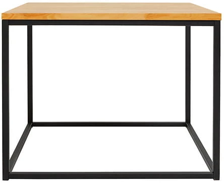 Moderní malý konferenční stolek 69 s dřevěnou deskou Aroz