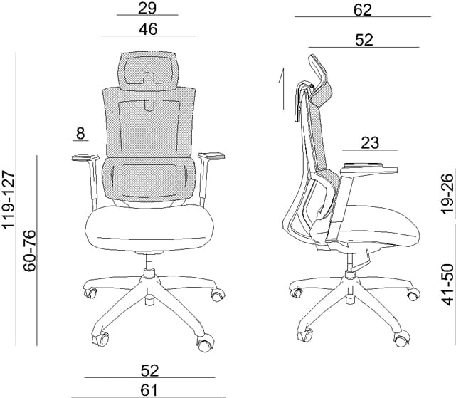 Moderní otočné křeslo do kanceláře a pracovny Elegance