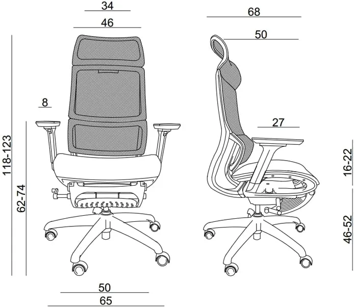 Moderní otočné křeslo do kanceláře a pracovny Space