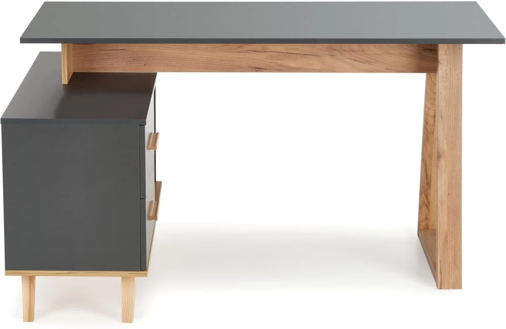 Moderní psací stůl s komodou do kanceláře nebo pracovny Sergio XL