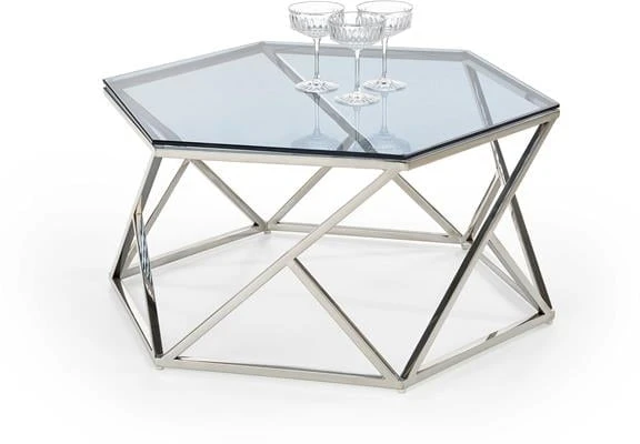 Designérský konferenční stolek Cristian do obývacího pokoje kouřené sklo