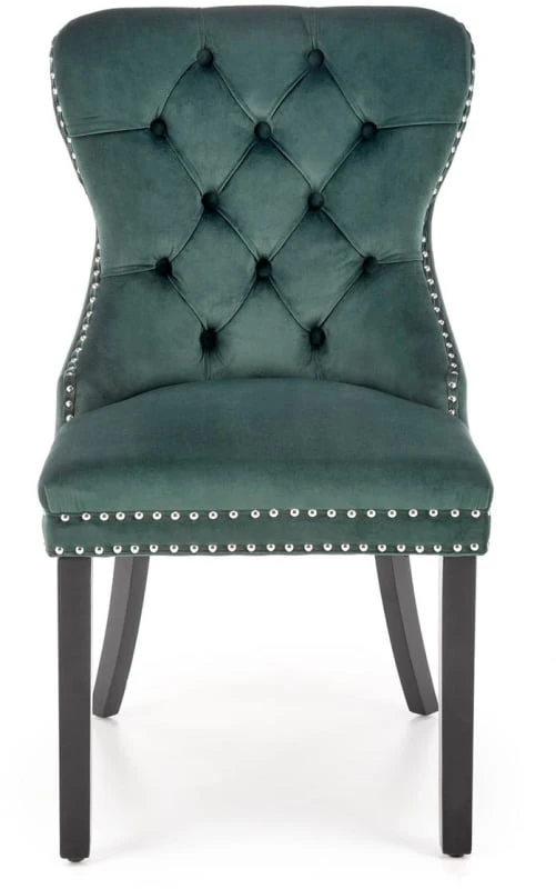 Tapicerowane krzesło Miya do jadalni zielony