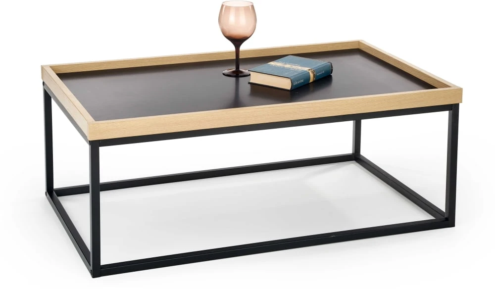 Konferenční stolek Vespa do obývacího pokoje přírodní s černou