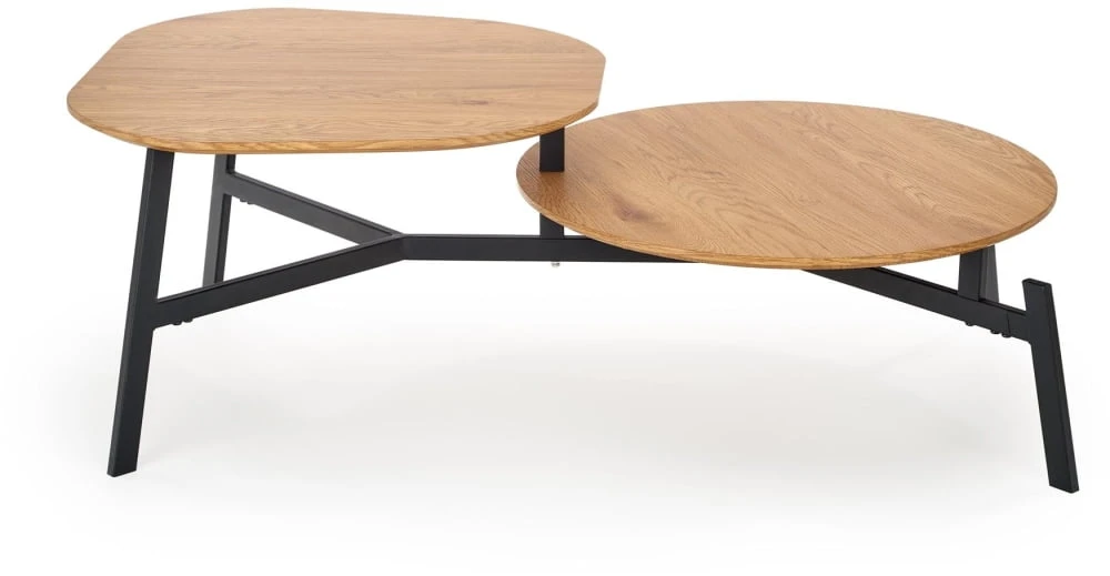 Moderní konferenční stolek se dvěma deskami do obývacího pokoje Ziggy