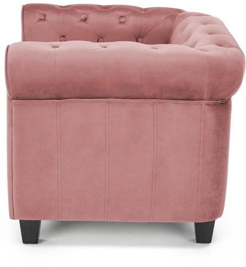 Tapicerowany fotel Eriksen do salonu różówy