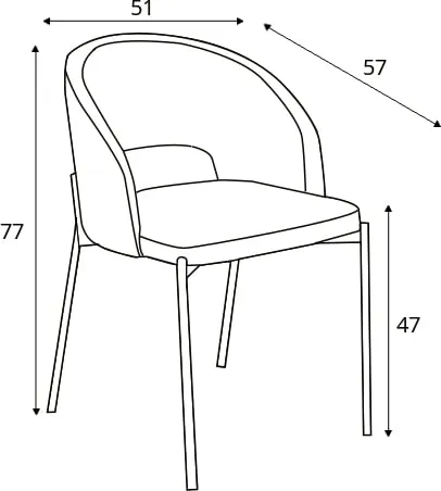 Tapicerowane krzesło K-486 do jadalni 