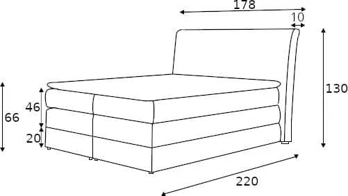 Postel boxspring 160 Mirabel