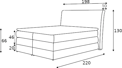 Postel boxspring 180 Mirabel