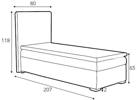 Postel boxspring 80 Benetti