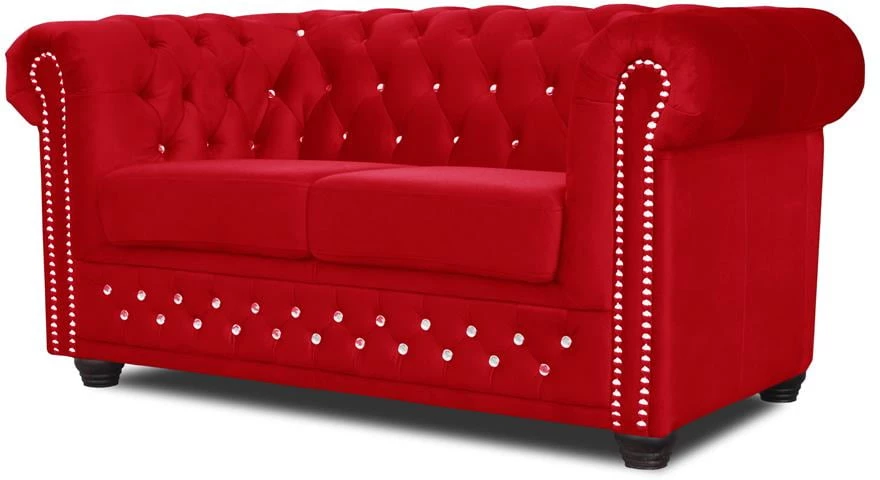 Sofa 2-osobowa Chesterfield York Blink z funkcją spania
