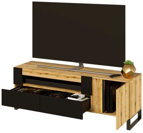 1-dvířkový TV stolek se zásuvkami Mono Light