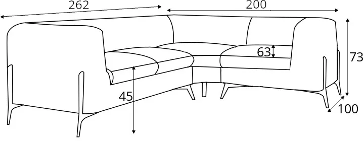 Narożnik Chesterfield Chelsea Bis