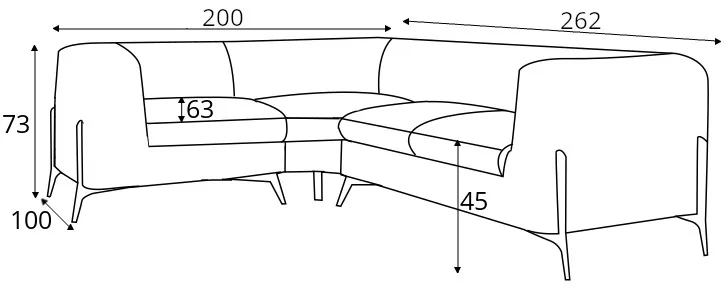 Narożnik Chesterfield Chelsea Bis