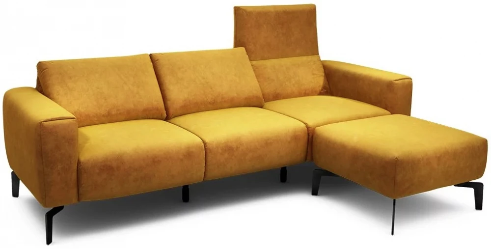 Sofa 3-osobowa z pufą Cosy