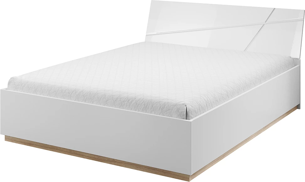 Dwuosobowe łóżko 180 z pojemnikiem na pościel do sypialni Futura