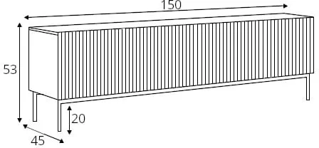 TV stolek Nicole 150