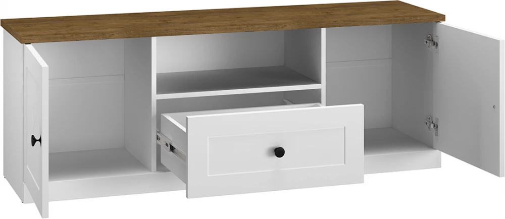 Moderní TV stolek s otevřeným výklenkem do obývacího pokoje Lille