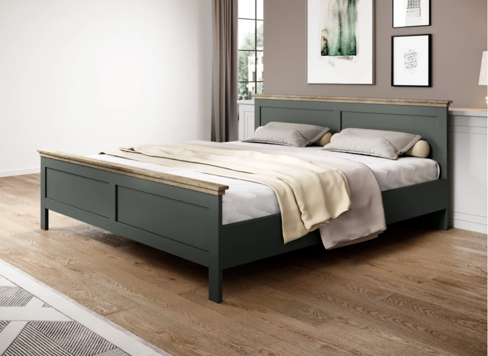 Wygodne łóżko 140 w klasycznym stylu do sypialni Evora
