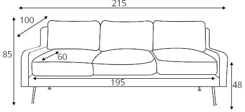 Sofa 3-osobowa Plum 4