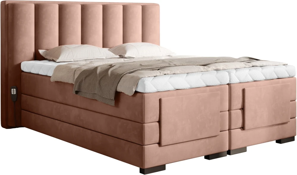 Kontinentální postel s matracemi a elektrickým polohováním postele 180 Veros