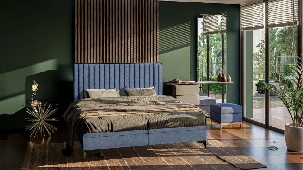 Łóżko tapicerowane Ars 180 z pojemnikiem