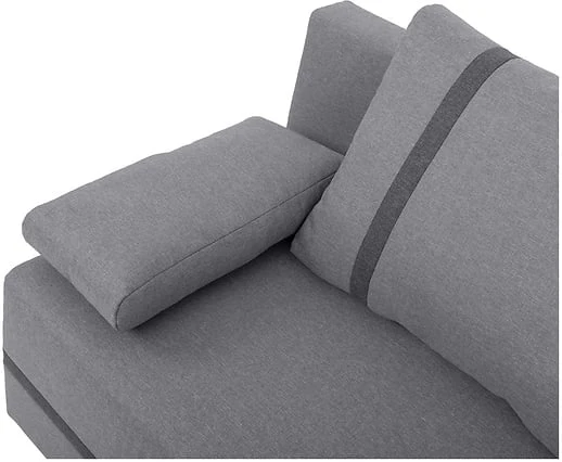 Pohodlná pohovka pro každodenní spaní s mechanismem rozkládání typu DL a úložným prostorem na lůžkoviny Mata 