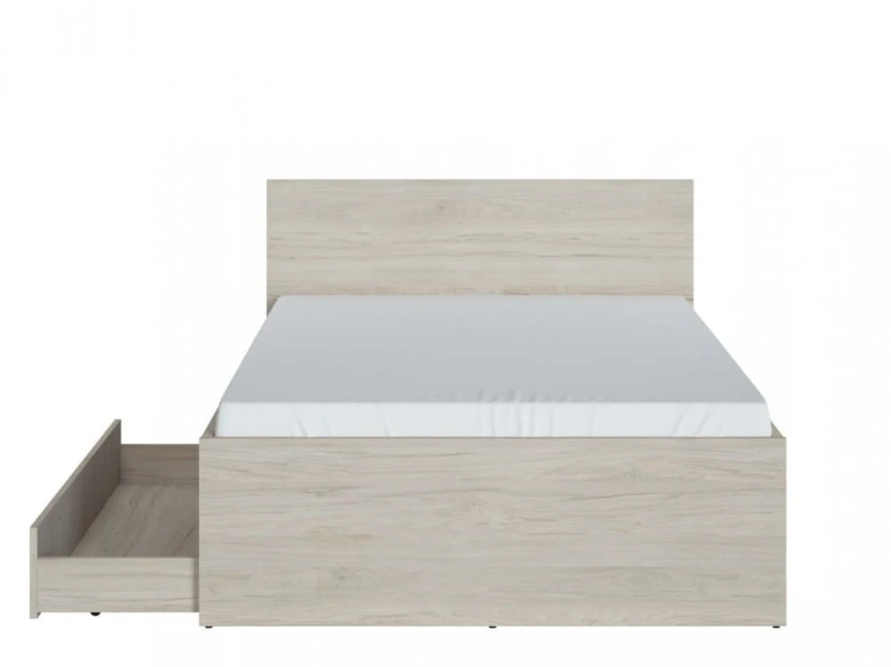 Velká postel s úložným prostorem do studentského pokoje Denim