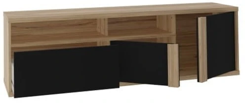 Moderní TV stolek se zásuvkou a skříňkami do obývacího pokoje Elatha