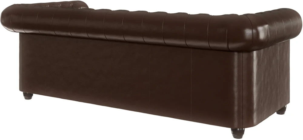 Sofa 3-osobowa Chesterfield York z funkcją spania typu stelaż belgijski