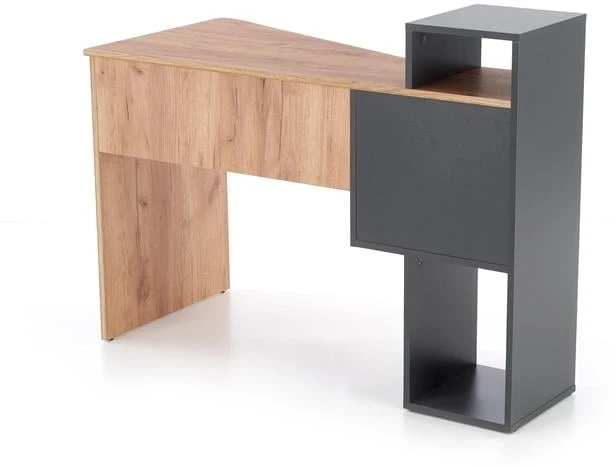 Wielofunkcyjne biurko Conti antracyt-dąb wotan 