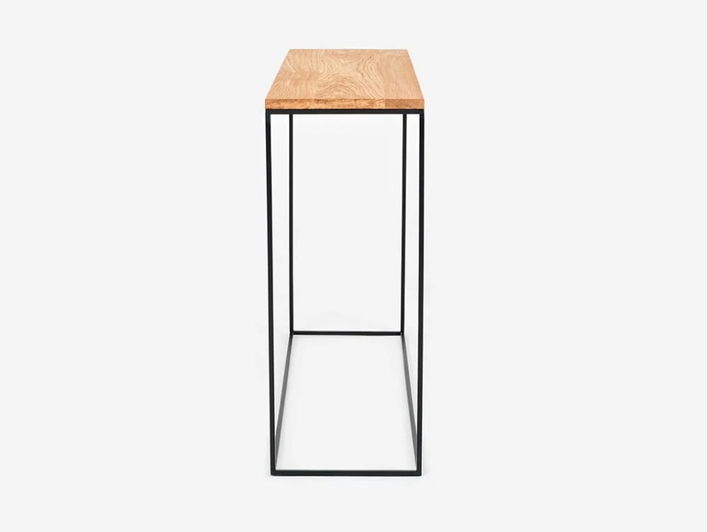 Konzolový stolek na kovových rámech do předsíně Tensio Solid Wood 100x30