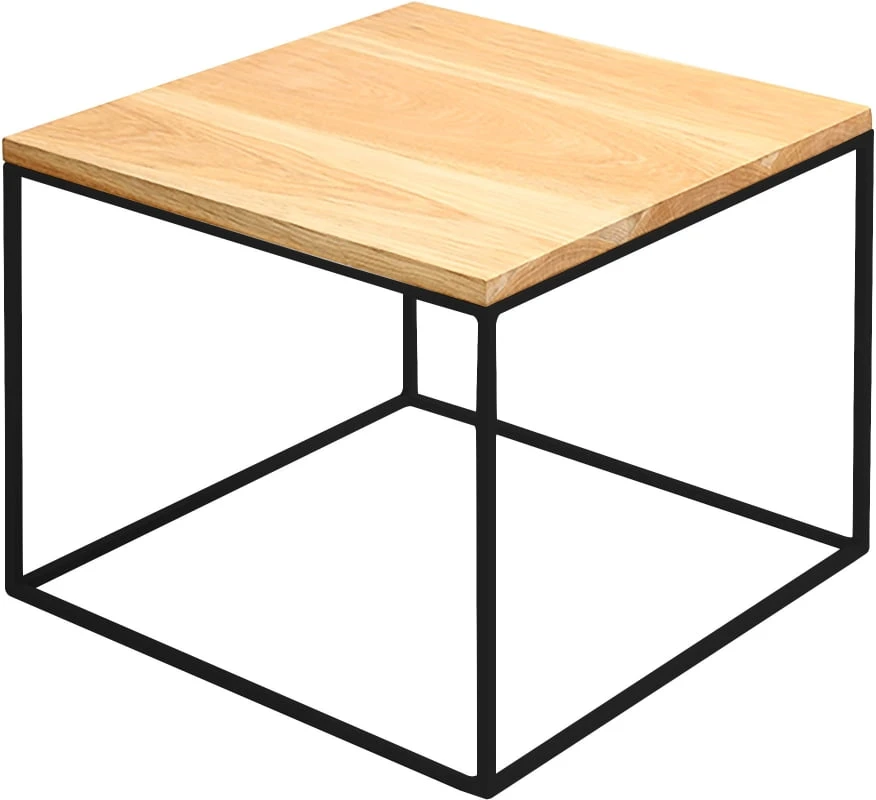 Konferenční stolek na kovových rámech do obývacího pokoje Tensio Solid Wood 50