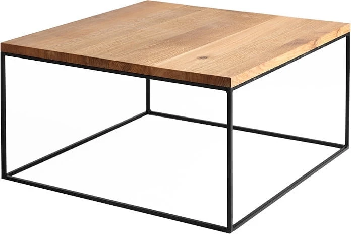 Konferenční stolek na kovových rámech do obývacího pokoje Tensio Solid Wood 80