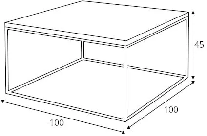 Stolik Tensio Solid Wood 100x100