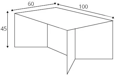 Konferenční stolek do obývacího pokoje 100x60 Oli Metal