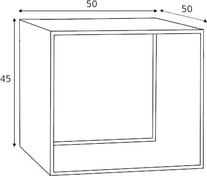 Stolik 2 Wall Metal 50