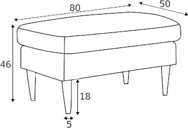 Pufa Timjan 80x50
