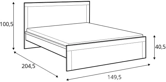 Łóżko 140 Holten