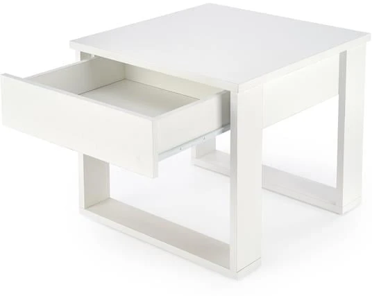 Konferenční stolek Nea čtverec do obývacího pokoje bílý
