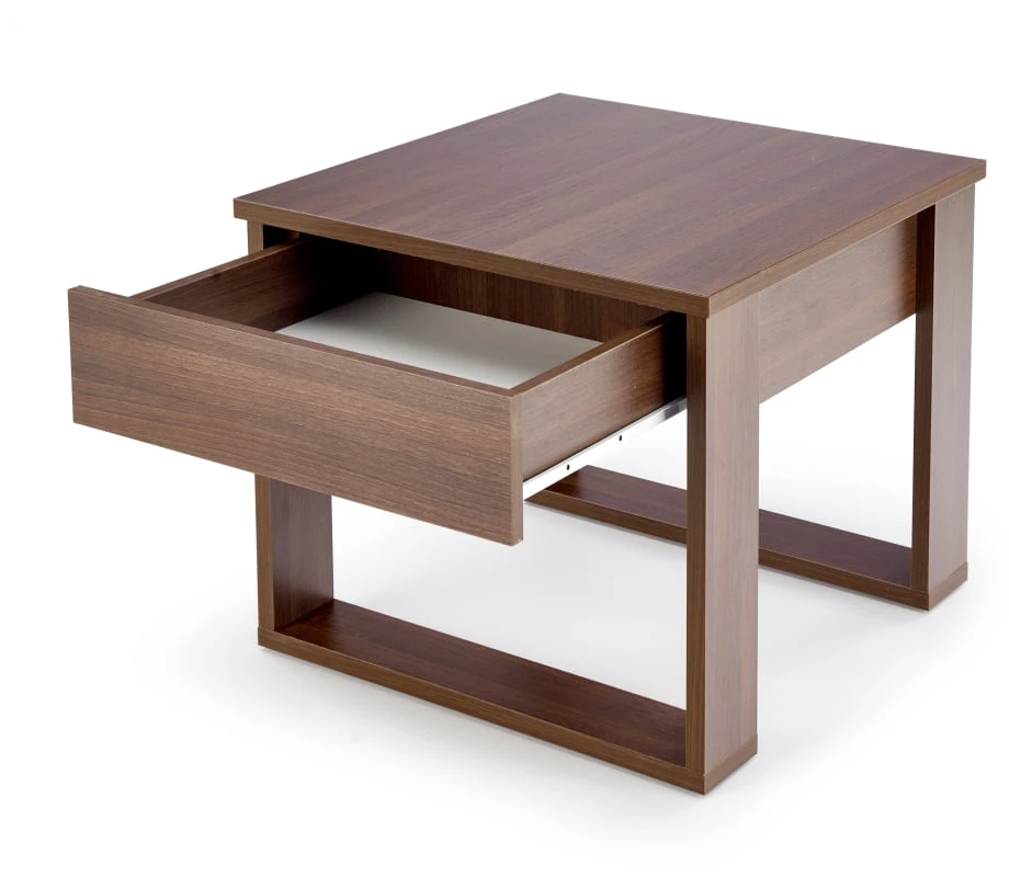 Konferenční stolek Nea čtverec do obývacího pokoje tmavý ořech