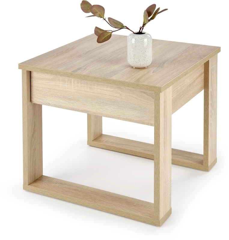 Konferenční stolek Nea čtverec do obývacího pokoje dub sonoma