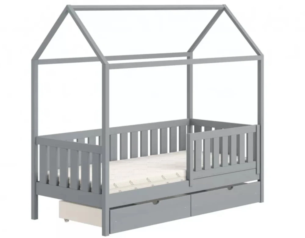 Dětská postel přízemní domeček se zásuvkami Nemos II 70x140