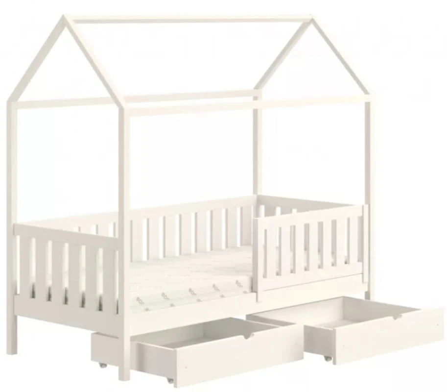 Dětská postel přízemní domeček se zásuvkami Nemos II 80x160