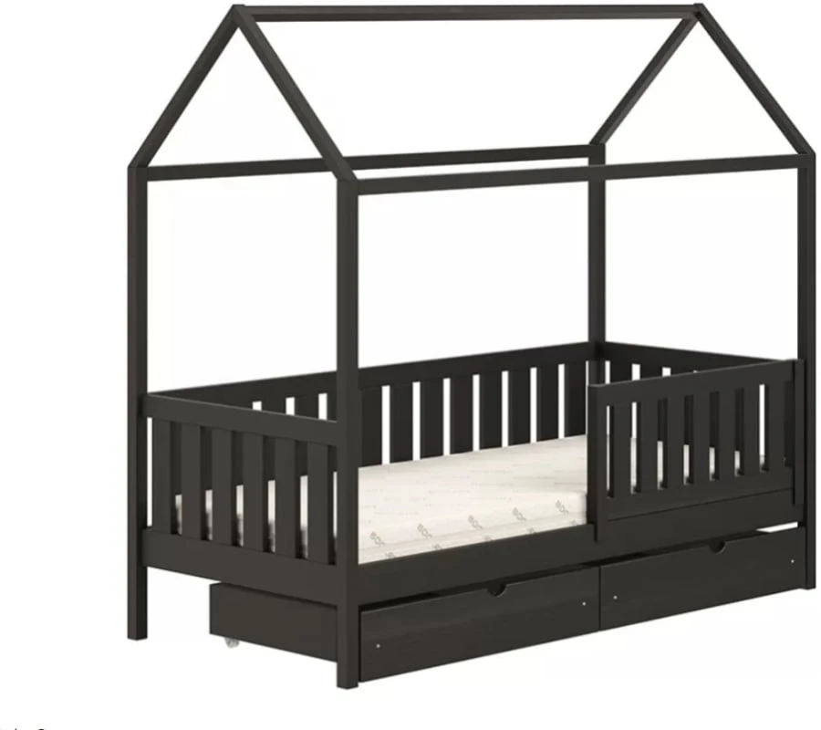 Dětská postel přízemní domeček se zásuvkami Nemos II 90x180