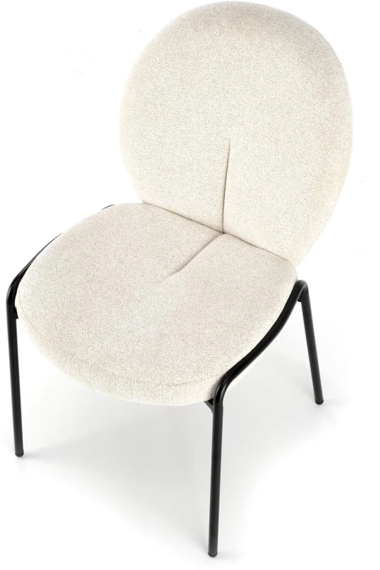 Krémově bílá židle K-507