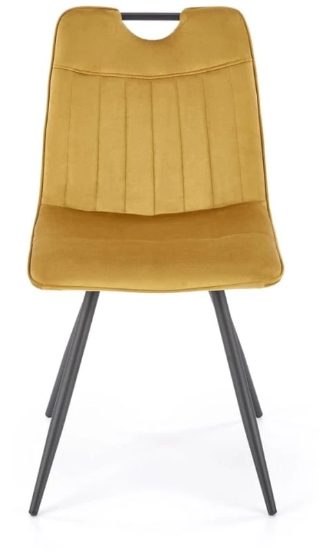 Krzesło K-521 do jadalni musztardowy