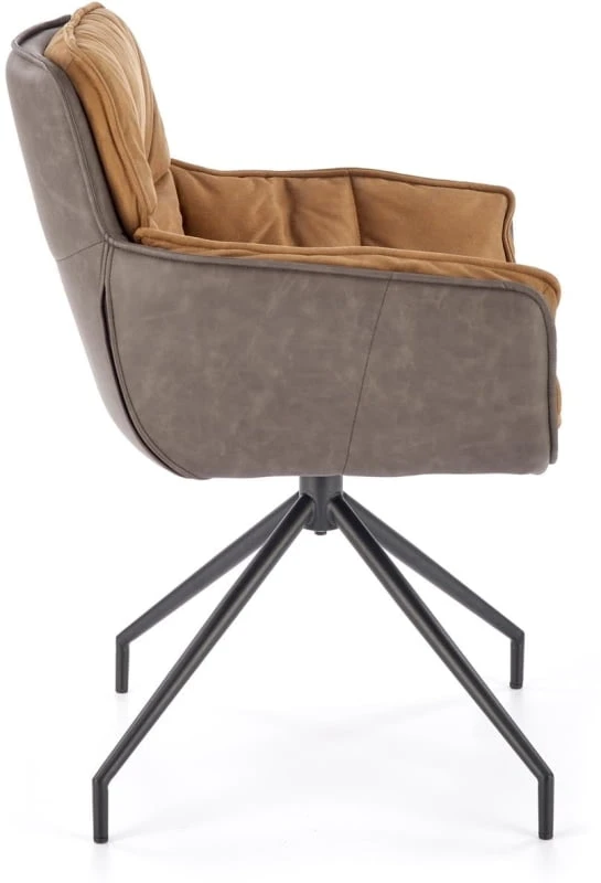 Krzesło brązowe/ciemny brąz K-523