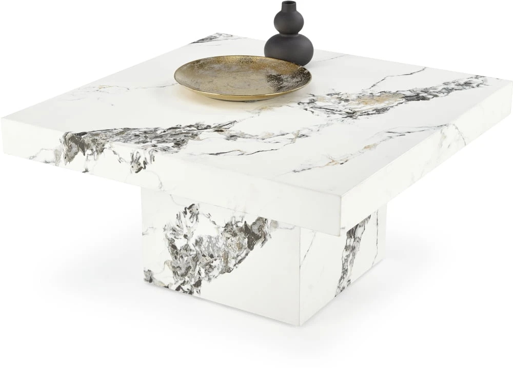 Konferenční stolek Monolit bílý mramor